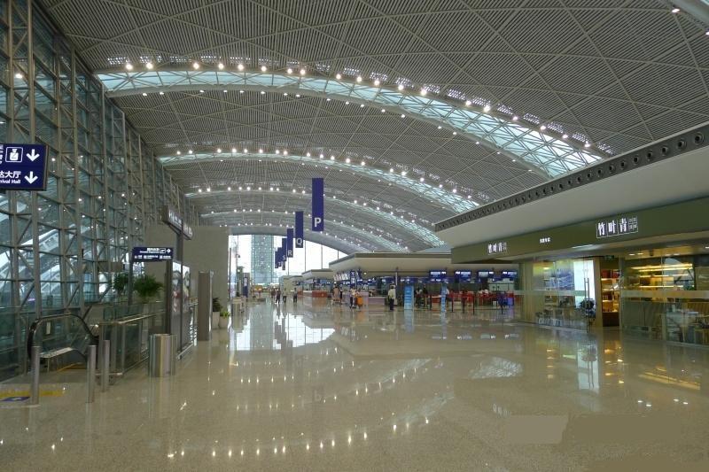 北京機場無機磨石地坪圖片